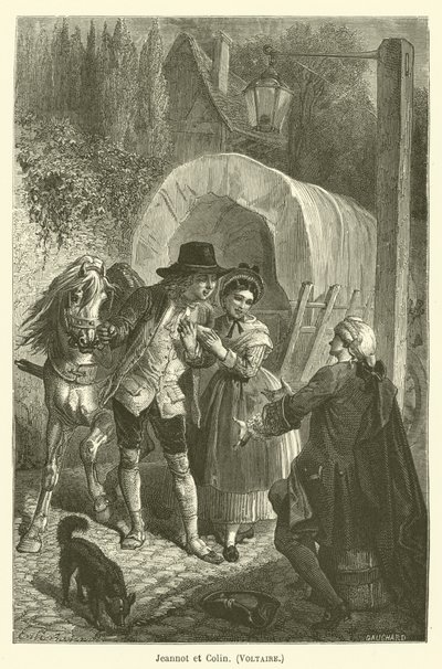 Jeannot och Colin, Voltaire av after Emile Antoine Bayard