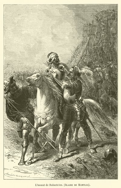 Lassaut de Rabasteins, Blaise de Montluc av after Emile Antoine Bayard