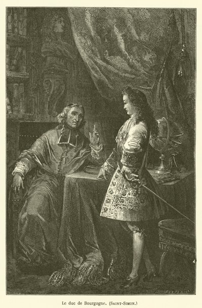 Hertigen av Bourgogne, Saint-Simon av after Emile Antoine Bayard