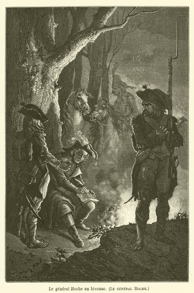 General Hoche vid bivacken, General Hoche av after Emile Antoine Bayard