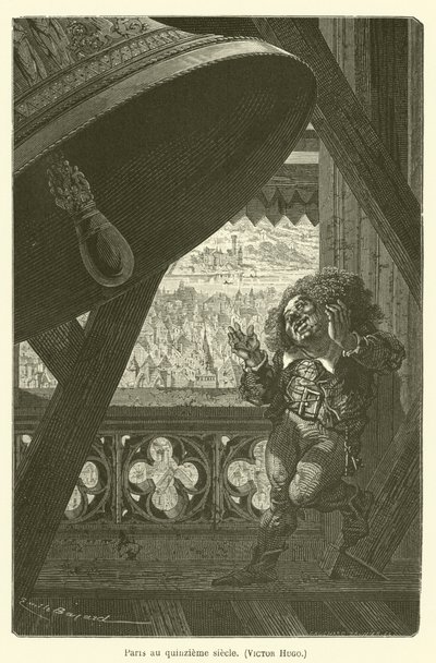 Paris på 1400-talet, Victor Hugo av after Emile Antoine Bayard
