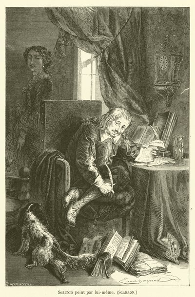 Scarron målad av honom själv, Scarron av after Emile Antoine Bayard