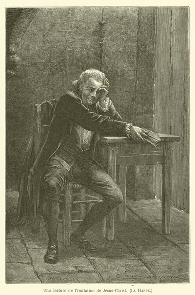 En läsning av Imitationen av Jesus Kristus, Harpan av after Emile Antoine Bayard