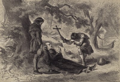 Fader Marquettes död av after Felix Octavius Carr Darley