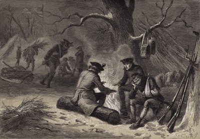 De amerikanska trupperna vid Valley Forge av after Felix Octavius Carr Darley