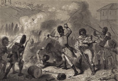 Britterna slog tillbaka vid Fort Stephenson av after Felix Octavius Carr Darley