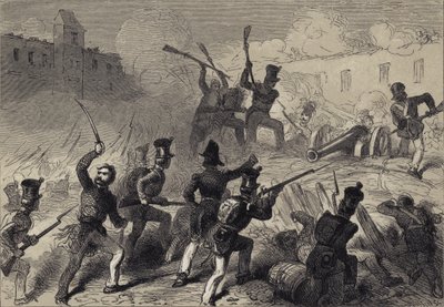 Intagandet av Monterey av after Felix Octavius Carr Darley