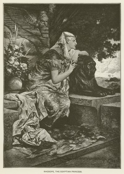 Rhodope, den egyptiska prinsessan av after Ferdinand Keller