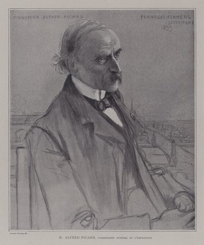 Alfred Picard, generalkommissionär för Exposition Universelle 1900, Paris av after Francois Flameng