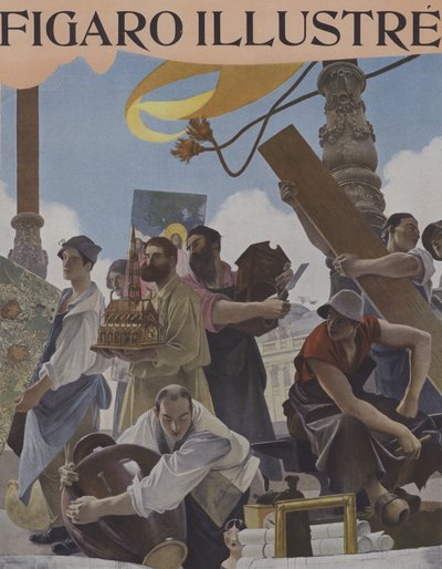 Universell utställning 1900 av after Francois Flameng