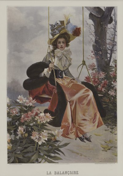 Balancoire av after Francois Flameng
