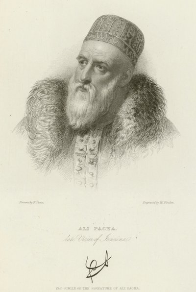 Ali Pacha, sen vizier av Jannina av after Frank Stone