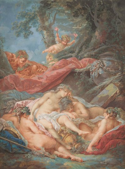 Sova Bacchantes av after François Boucher Jacques Charlier