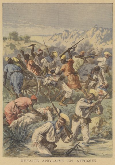 Ett brittiskt nederlag i Afrika av after Frederic Theodore Lix