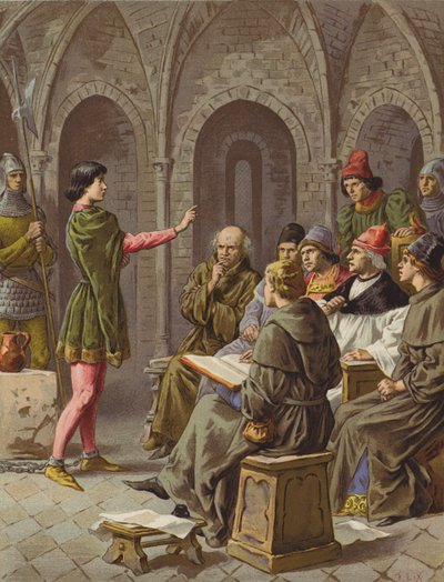 Le Proces (chromolitho) av after Frederic Theodore Lix
