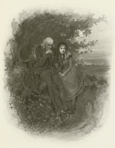 Lilla Nell och hennes farfar av after Frederick Barnard