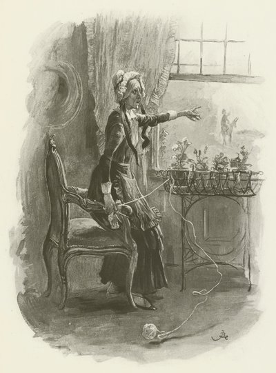 Fröken Betsy Trotwood av after Frederick Barnard