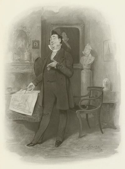 Herr Pecksniff av after Frederick Barnard