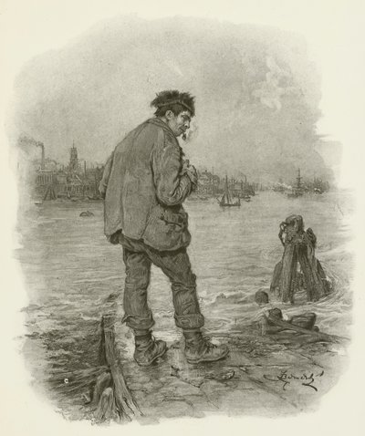 Rogue Riderhood av after Frederick Barnard