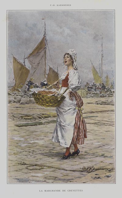 Räkförsäljaren av after Frederik Hendrik Kaemmerer