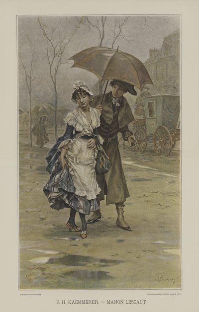Manon Lescaut av after Frederik Hendrik Kaemmerer