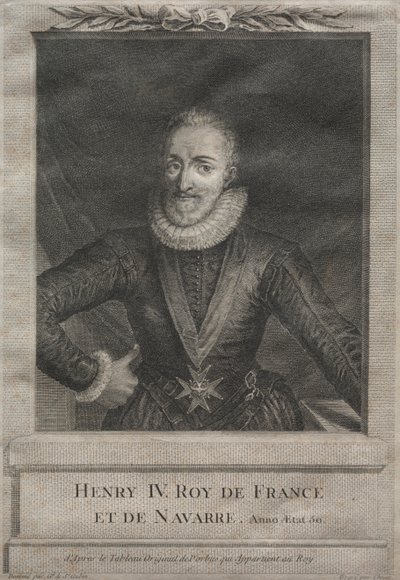 Henrik IV, Frankrikes kung av after Gabriel de Saint Aubin