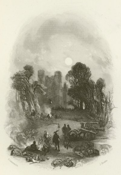 Kings Camp, före Donnington Castle av after George Cattermole