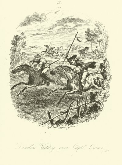 Illustration för Launcelot Greaves av Tobias Smollett av after George Cruikshank