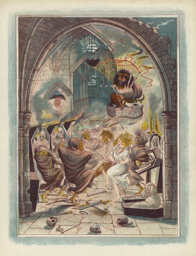 Illustration för Tam OShanter av Robert Burns av after George Cruikshank