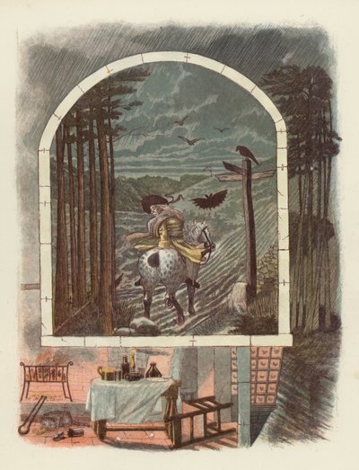 Illustration för Tam OShanter av Robert Burns av after George Cruikshank