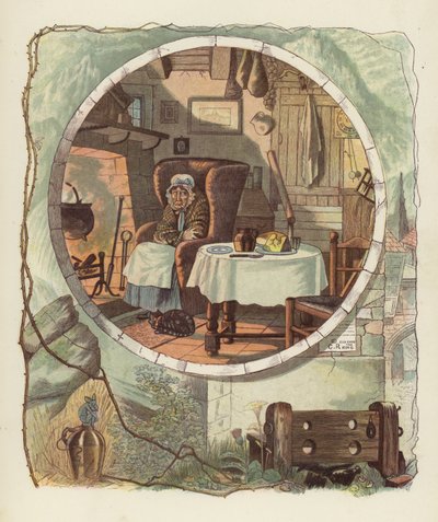 Illustration för Tam OShanter av Robert Burns av after George Cruikshank
