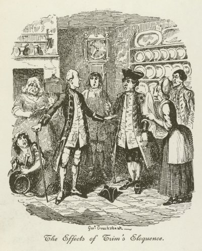 Illustration för Tristram Shandy av after George Cruikshank