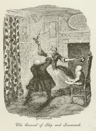 Illustration för Tristram Shandy av after George Cruikshank