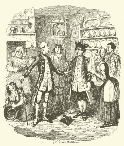 Illustration för Tristram Shandy av after George Cruikshank