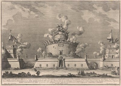 Prima Macchina för Kina 1759: En fästning av after Giuseppe Palazzi Giuseppe Vasi after Paolo Posi