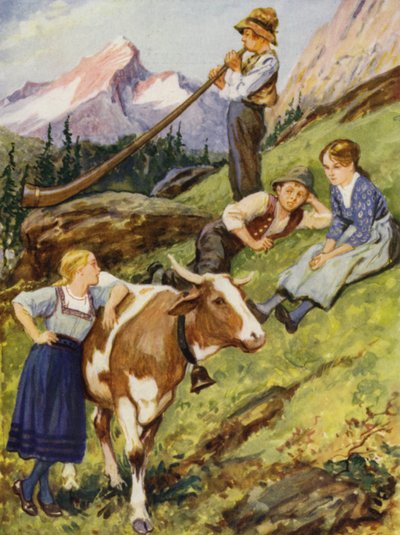 En schweizisk sommar av after Gordon Frederick Browne