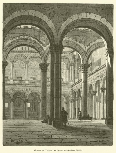 Alcazar de Tolede av Gustave after Dore