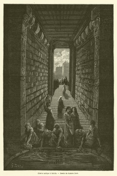 Forntida cistern i Merida av Gustave after Dore