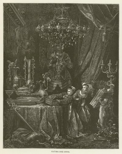 Fatima och Anna av Gustave after Dore