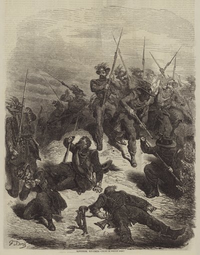 Sardiska gevärsmän av Gustave after Dore