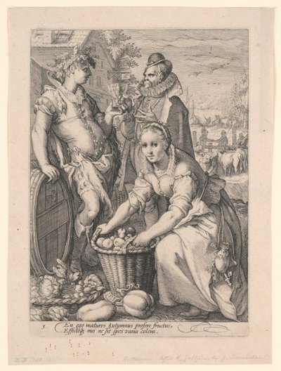 Fyra säsonger (höst) av after Hendrik Goltzius