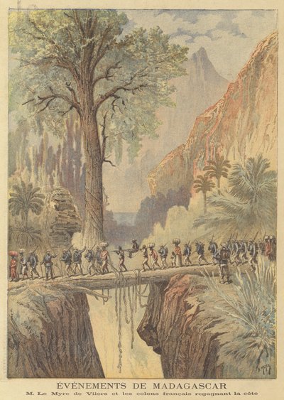 Händelser på Madagaskar av after Henri Meyer