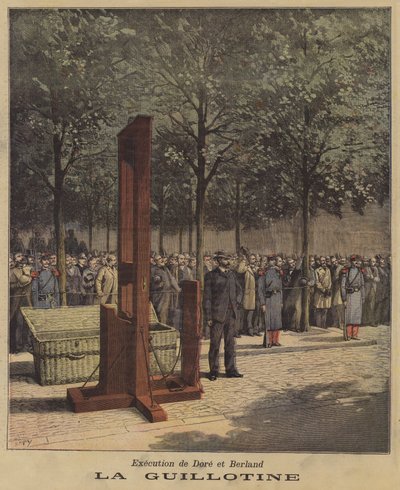 Avrättning av Dore och Berland av after Henri Meyer