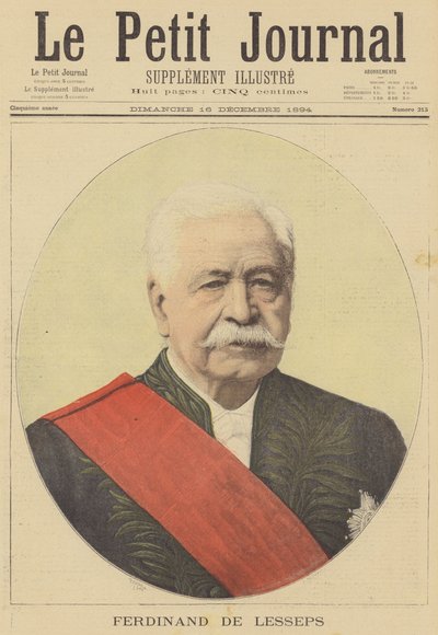 Ferdinand de Lesseps av after Henri Meyer