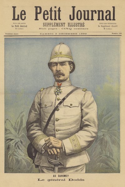 General Dodds, befälhavare för de franska trupperna i Dahomey av after Henri Meyer