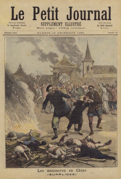 Massaker i Kina av after Henri Meyer