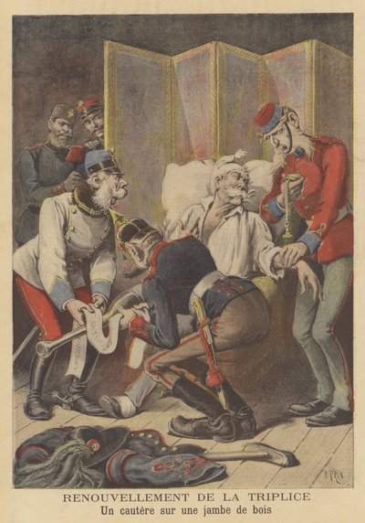 Förnyelse av Trippelalliansen av after Henri Meyer
