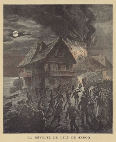 Revolt på ön Sark av after Henri Meyer