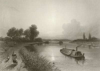River Trent, nära Wighnor av Henry after Warren