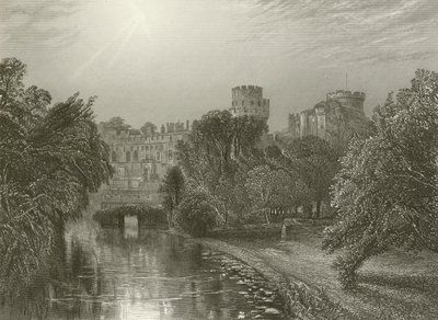 Warwick Castle, före elden av Henry after Warren